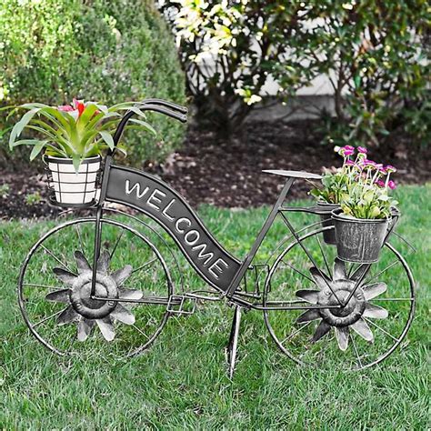 bike metal planter box|Amazon.com: Bike Planter.